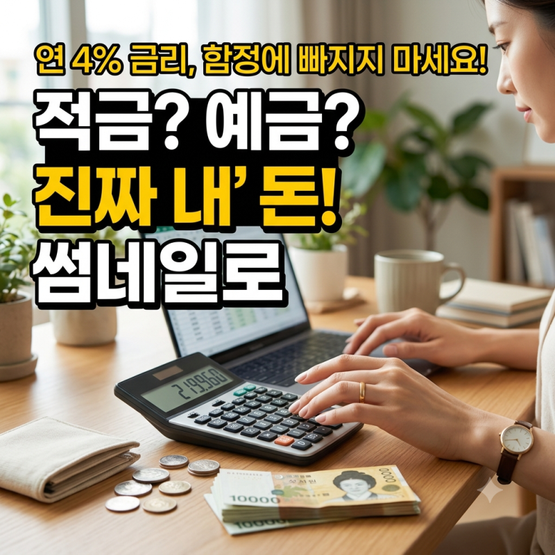 적금계산기로 이자 비교하는 법, 예금 갈아타기 기준