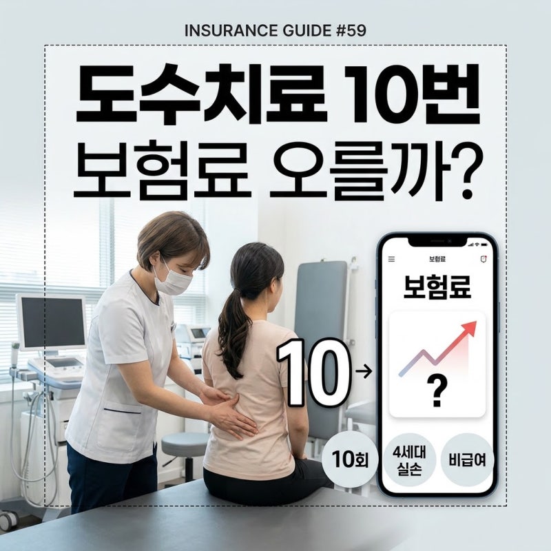 도수치료 10번 받으면 실손보험료가 오를까요?｜4세대 실손 비급여 할증 기준 쉽게 정리
