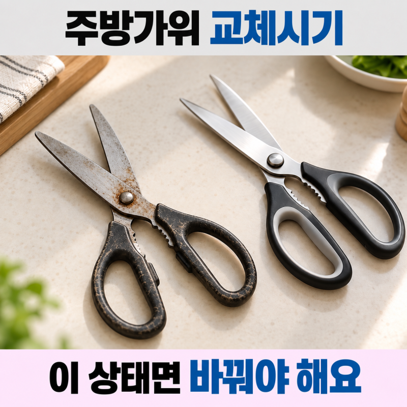 주방가위 교체시기 언제일까? 바꿔야 하는 4가지 신호