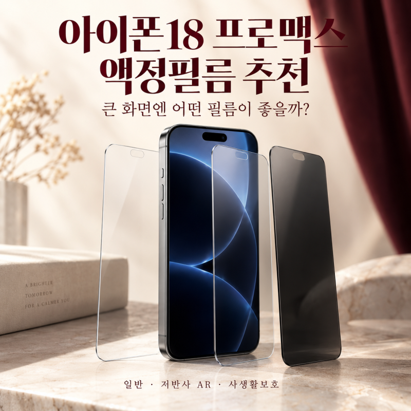 아이폰18 프로맥스 액정필름 추천｜슈피겐 일반·저반사·사생활보호, 큰 화면엔 어떤 게 좋....