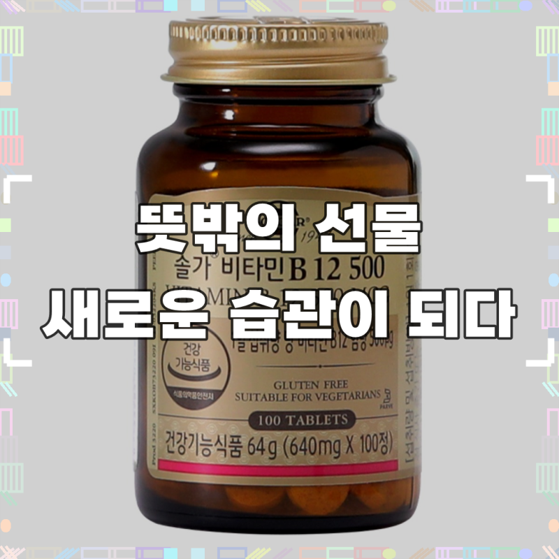 솔가 비타민 B12 500, 100정, 1개