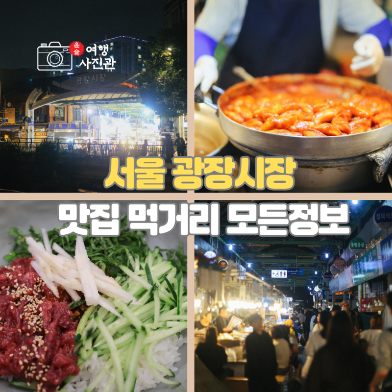 서울 광장시장 먹거리 맛집 시장추천 혼자여행