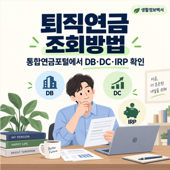 퇴직연금 조회방법｜통합연금포털에서 DB·DC·IRP 가입내역 확인