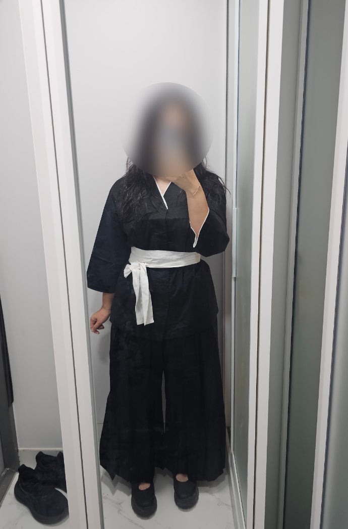 블리치X스파오 예약판매 놓쳐서 오프라인 구매, 사패장 파자마 사이즈L 후기