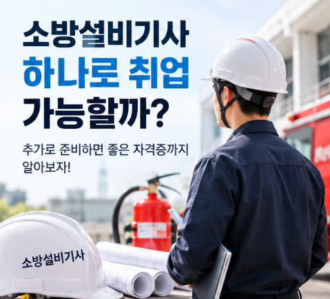 소방설비기사 하나로 취업 가능할까? 추가로 준비하면 좋은 자격증