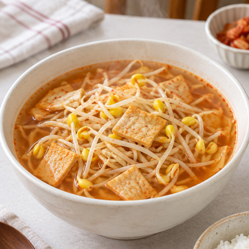 콩나물 어묵국 끓이는법｜10분이면 끝! 고춧가루 넣고 칼칼하게