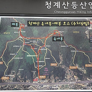 [청계산]주차장 꿀팁! 옥녀봉-매봉찍고 빠르게 하산하는 청계산 등산코스