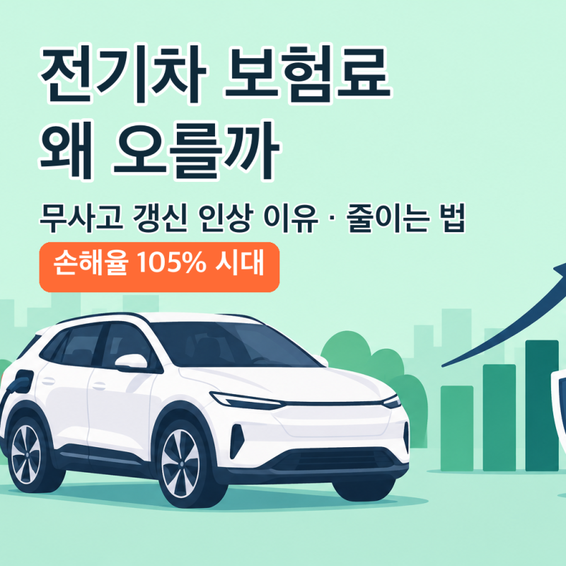 전기차 보험료, 무사고인데 왜 갱신 때 오를까 | 인상 이유와 줄이는 법