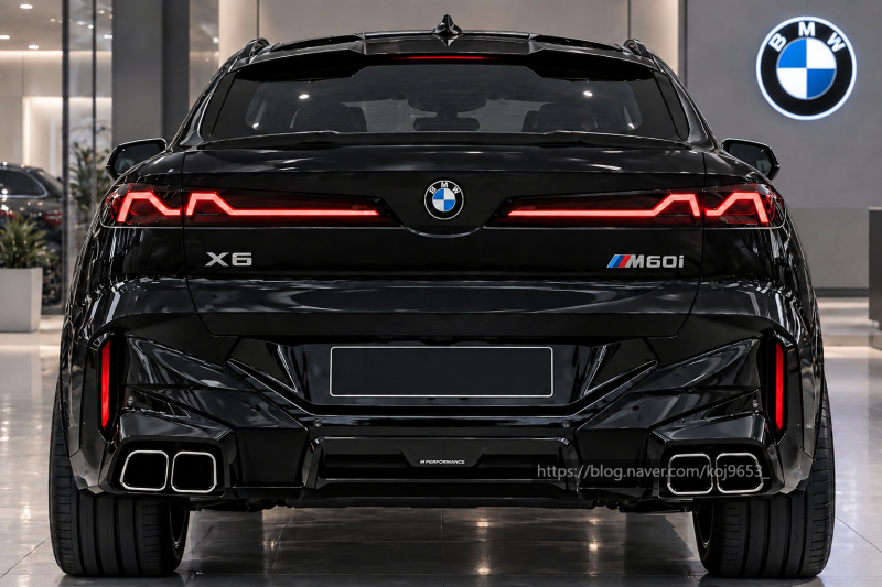 BMW X6 M60 풀체인지 미쳤다, V8 살리고 실내는 앞유리까지 화면 된다