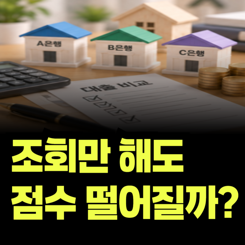 대출 한도조회하면 신용점수 내려갈까? 실제 대출신청과 무엇이 다를까?