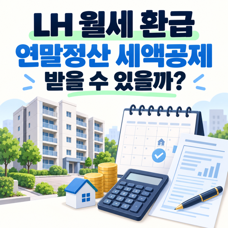 LH 월세 환급, 연말정산 세액공제 받을 수 있을까?