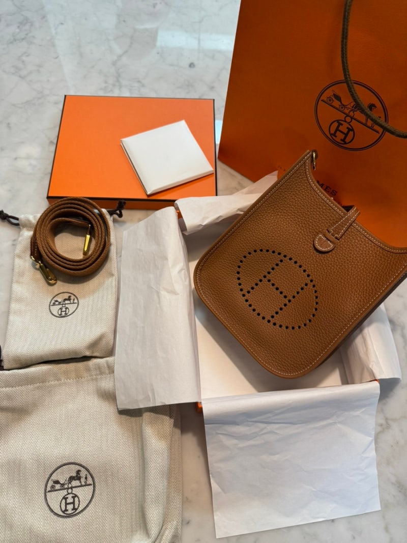 HERMES 에르메스 에블린 16 골드 금장 사이즈,구매후기 ️