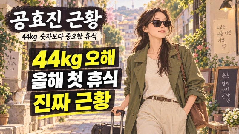 공효진 44kg 근황 오해 정리, 올해 첫 휴식이 더 중요한 이유