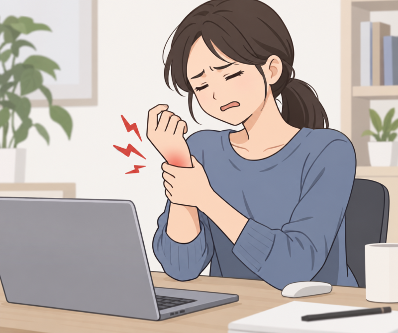 손목건초염 증상, 손목이 찌릿하고 엄지 손가락이 뻐근하다면