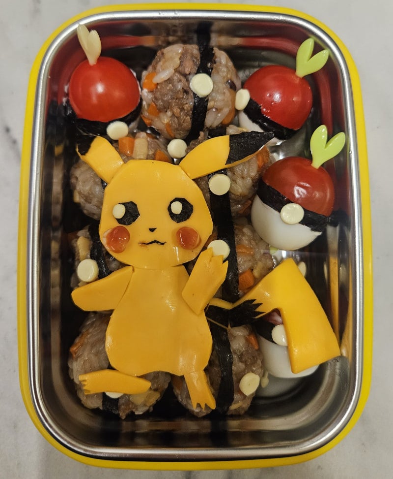 곰손 엄마도 성공한 5세 아이 취향저격 유치원 소풍 피카츄 도시락(레시피&꿀팁)