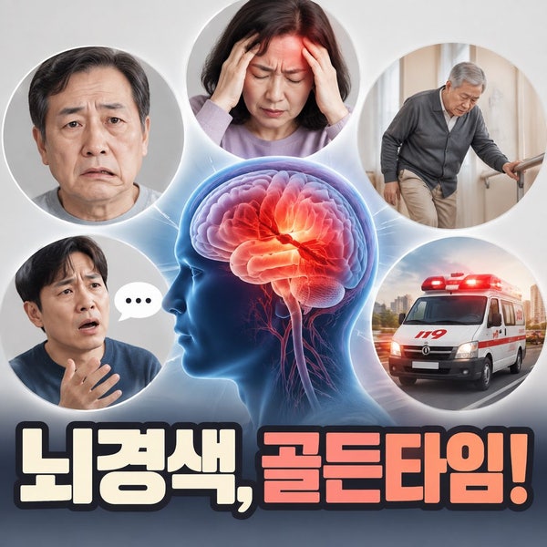 스쳐 지나가는 마비도 위험? 뇌경색 전조증상 FAST 법칙과 골든타임