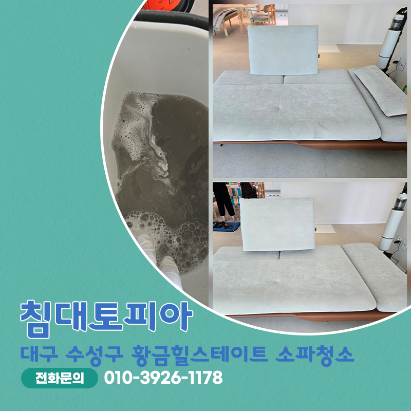 대구패브릭소파청소 반려견과 함께 쓰는 소파 얼룩이 심하다면
