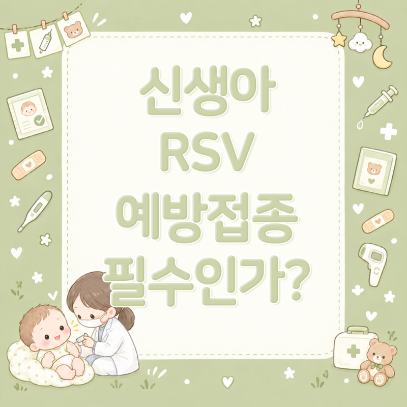 신생아 RSV 예방접종 필수인가? RSV 효과와 지속 기간, 가격까지 총정리