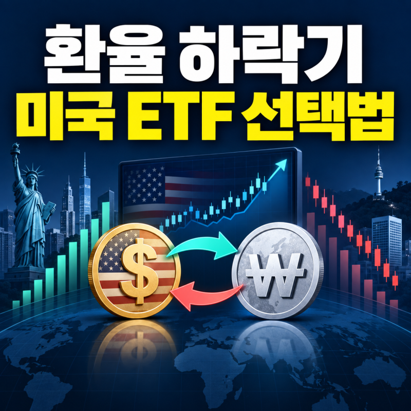 환율 떨어질 때 미국 ETF 사는 법｜환헤지형 vs 환노출형 수익률이 갈리는 기준