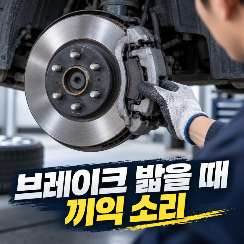 브레이크 밟을 때 끼익 소리 나는 이유｜셀프 점검과 패드 교체비용