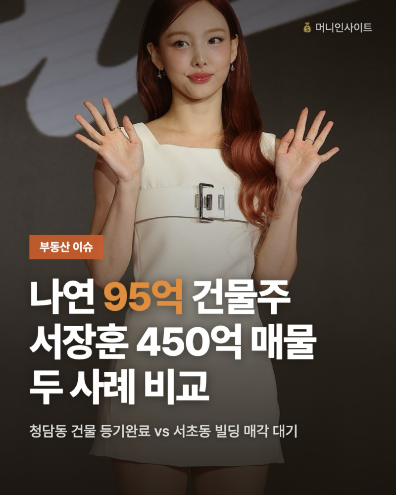 나연 청담동 95억 건물 매입, 서장훈 다보빌딩 450억은 정말 팔렸을까?