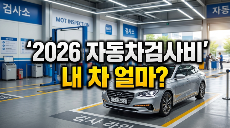 자동차검사비 2026년 최신 수수료 표 및 공단 vs 민간 비용 차이 총비교