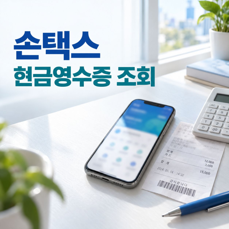 손택스 현금영수증 조회, 사용내역 기간별로 확인하기