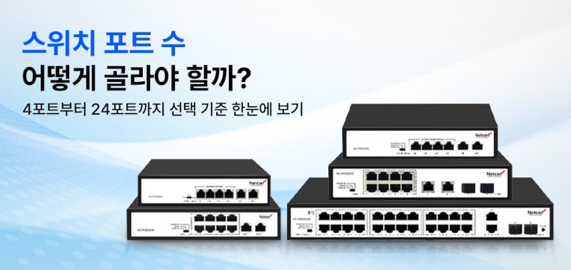 4·8·24포트 PoE 스위치 선택법｜카메라 수만 보고 고르면 될까요?