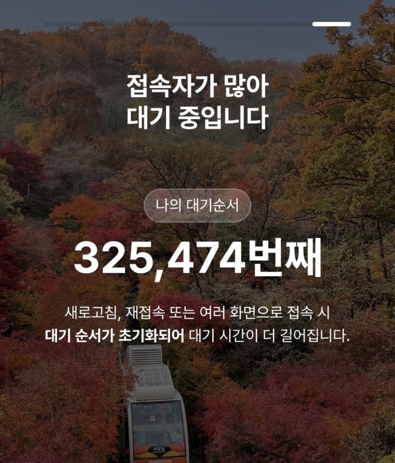 화담숲 모노레일 현장 발권 ,취소표·키오스크·취소 수수료 총정리