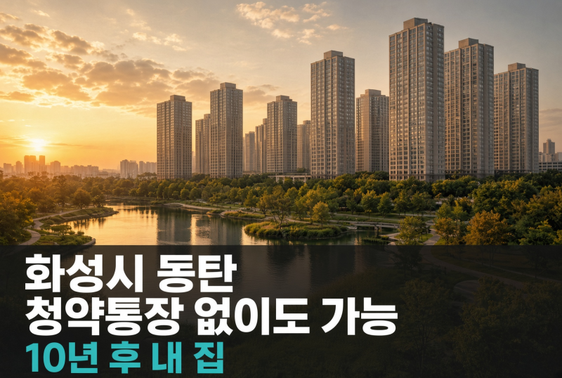청약통장 없어도 가능, 화성동탄2 10년 분양전환공공임대 예비입주자 모집 총정리
