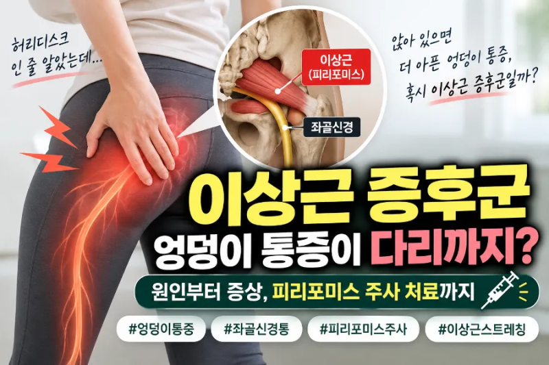 이상근 증후군, 엉덩이 통증이 다리까지 내려간다면?