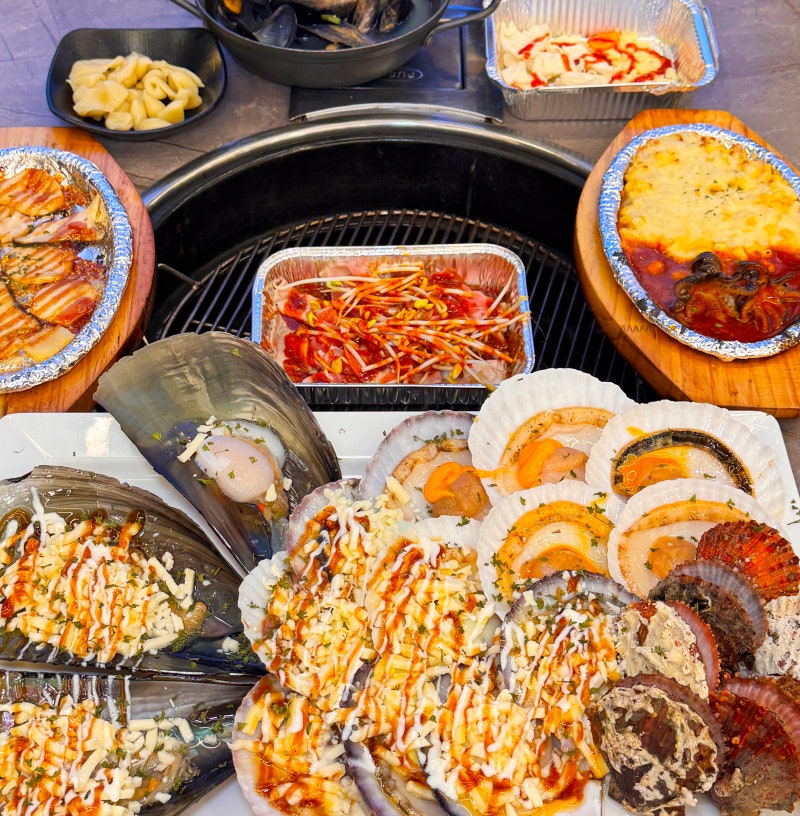 광안리 조개구이 회 무한리필 오션뷰 맛집 섬과섬사이