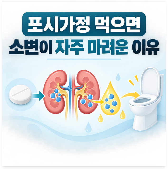 포시가정 먹으면 소변이 자주 마려운 이유, 다파글리플로진 작용과 주의사항