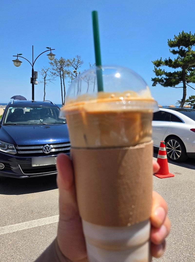 양양 낙산해수욕장 카페 워터프론트커피 낙산해변 앞 라떼맛집