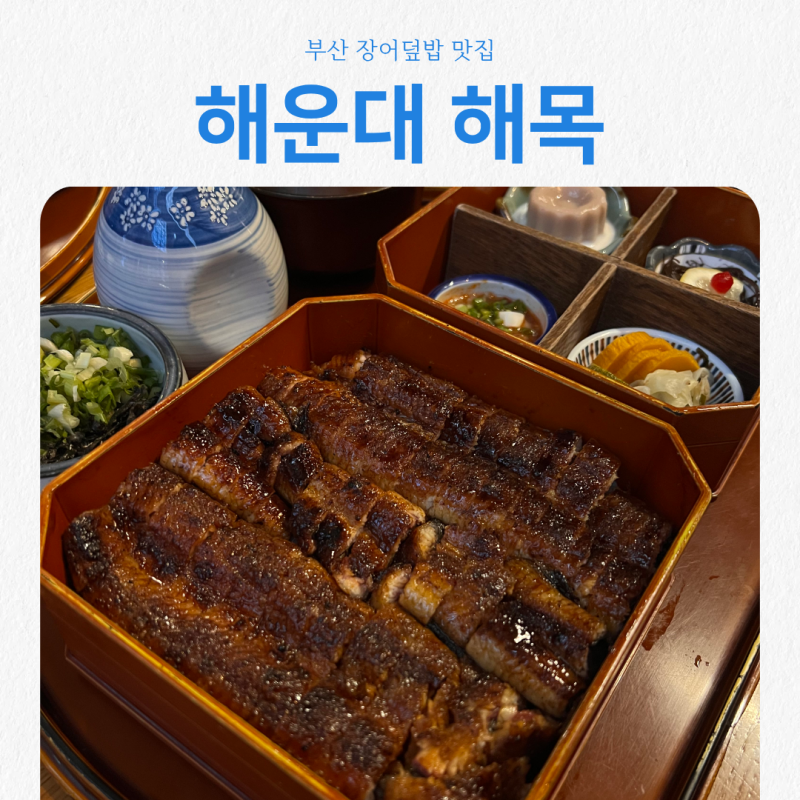 부산 해운대 맛집 해목 장어덮밥 웨이팅 메뉴 추천