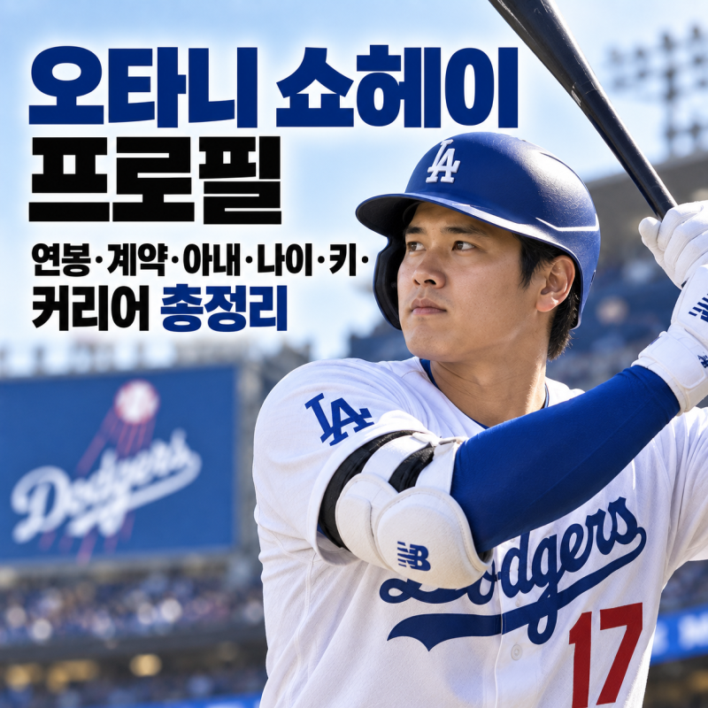 오타니 쇼헤이 프로필｜연봉·계약·아내·나이·키·커리어 총정리