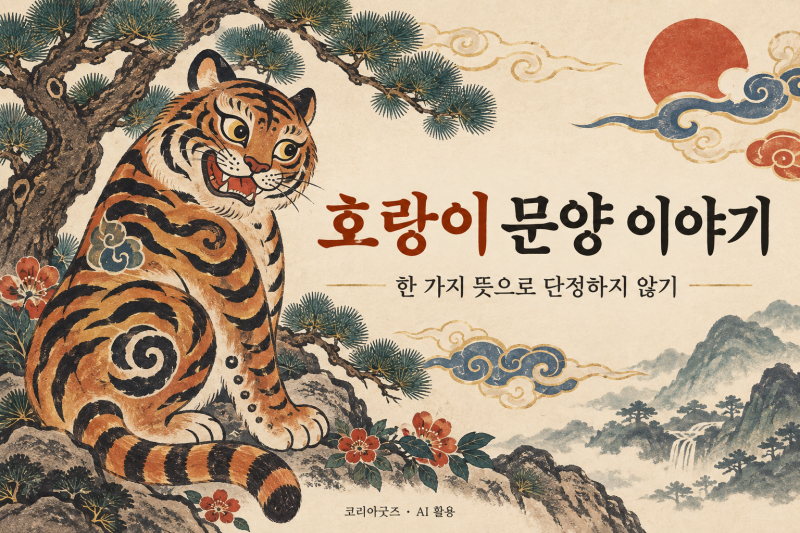 호랑이 문양을 소개할 때, 한 가지 뜻으로 단정하지 않기