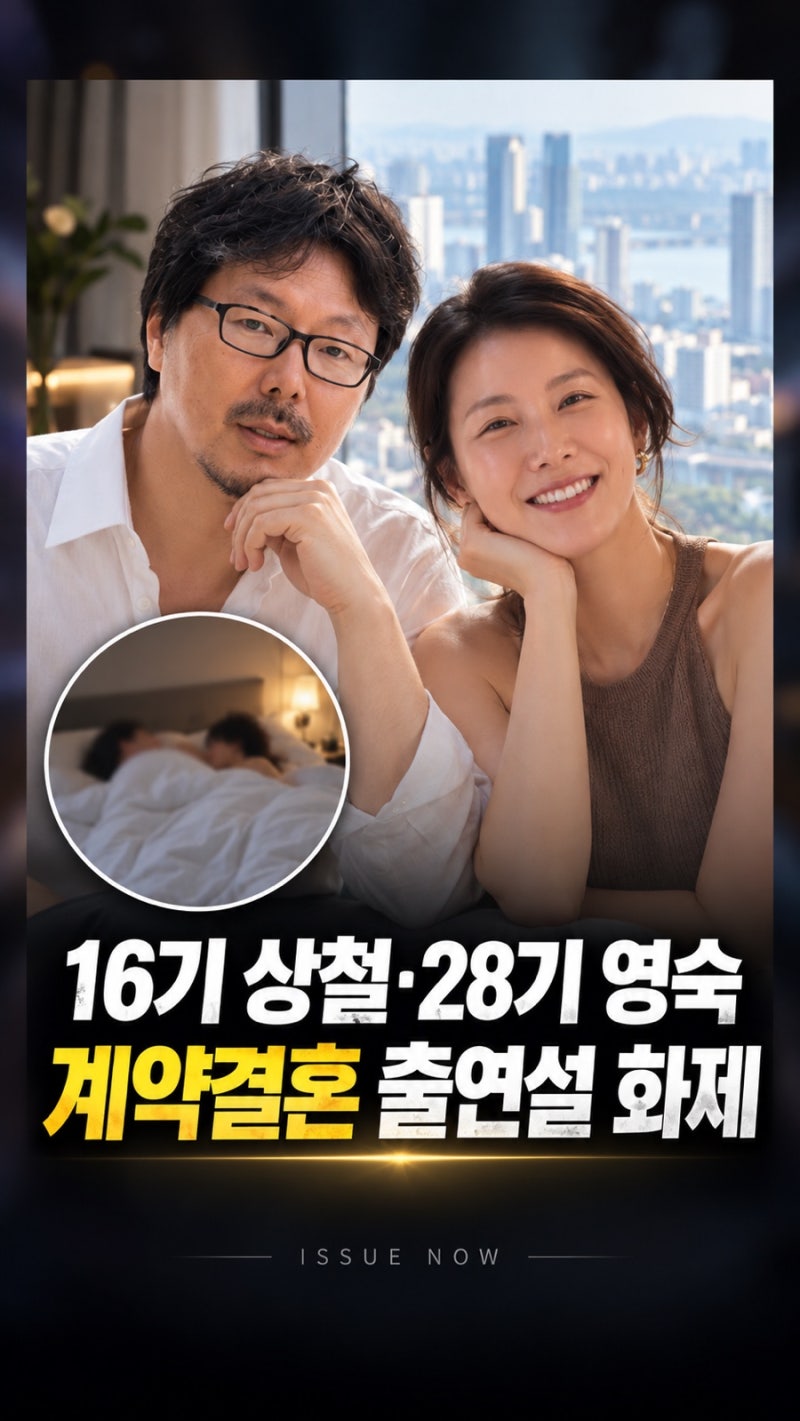 계약결혼 방송일 - 나는솔로 16기 상철 28기 영숙 출연설 첫방 채널 몇시 언제?