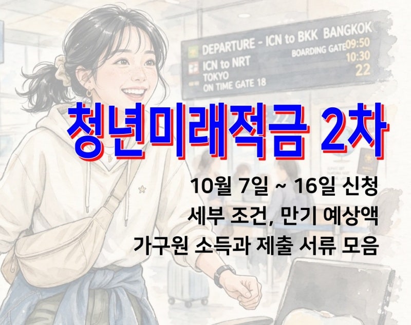 청년미래적금 2차 신청 일정과 가입조건, 갈아타기, 19% 수익률은?