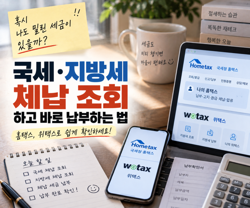 내가 세금 체납한 게 있을까?｜국세·지방세 체납 조회하고 바로 납부하는 방법