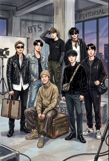 [BTS] 보라해 라스베이거스! BTS 17일 미국 출국 현장 &amp; 공항 패션 총정리 (+콘서트 일정)