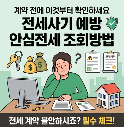 계약 전에 이것부터 확인하세요, 전세사기 예방 안심전세 조회방법