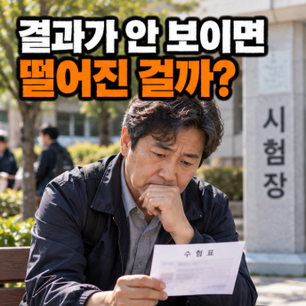 손해보험협회 합격조회, 결과 안 보인다고 떨어진 걸까?