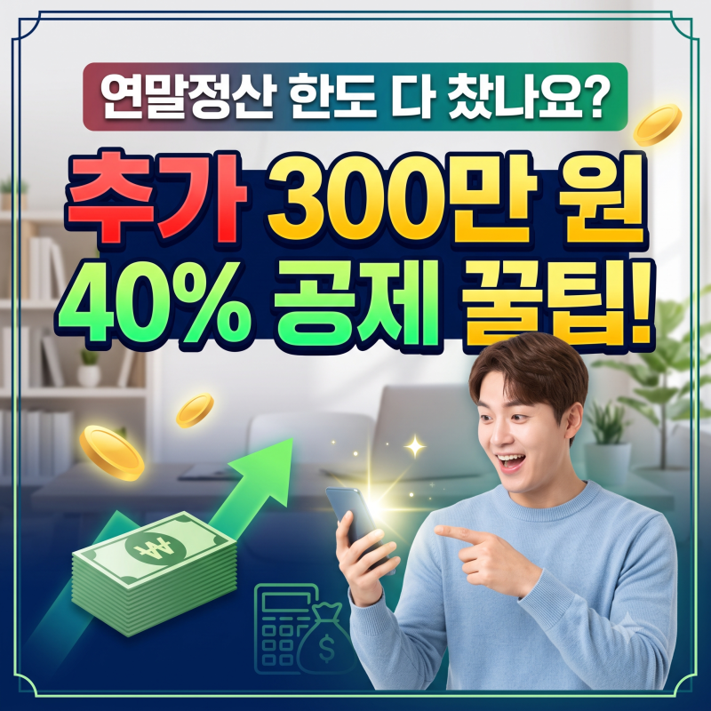 전통시장 및 대중교통 소득공제 한도 300만원의 비밀, 남은 3개월 집중 40% 공제받는 카드 사용....