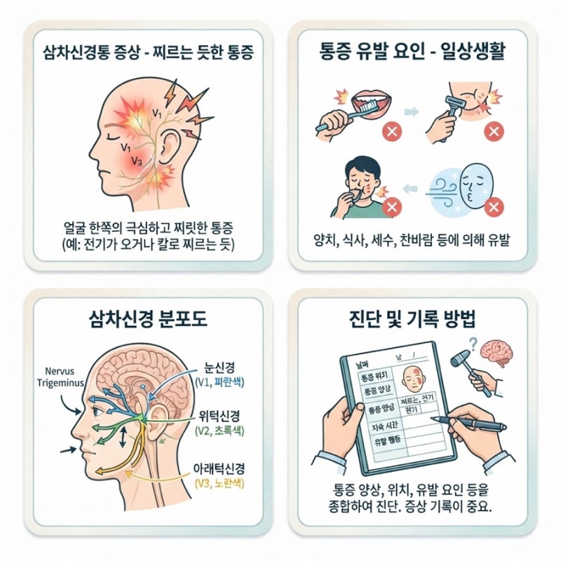 스트레스 받거나 피곤할 때 콕콕 찌르는 통증? 삼차신경통 증상과 원인 정리