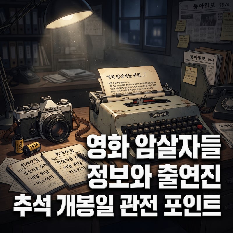 영화 암살자들 정보 출연진 라인업과 추석 개봉일 관전 포인트