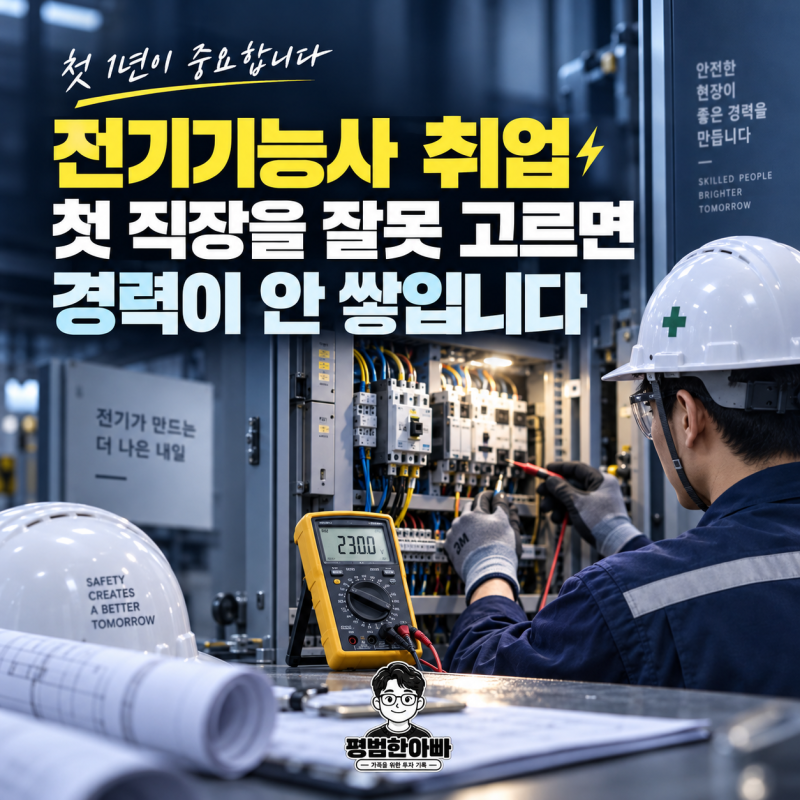 전기기능사 취업, 첫 직장을 잘못 고르면 경력이 안 쌓입니다