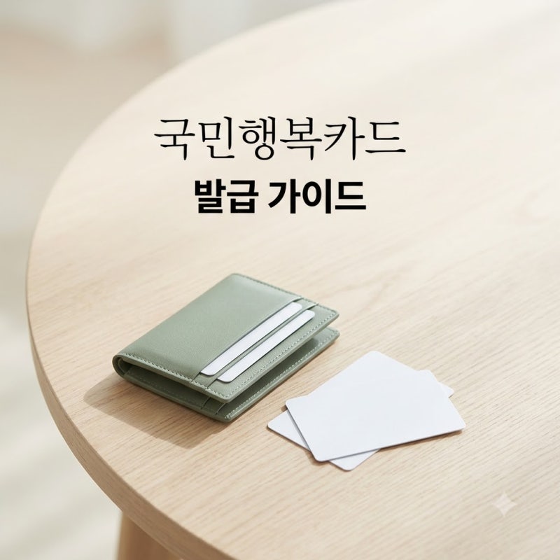 국민행복카드 발급 방법 5분 만에 총정리 (혜택 및 사용처)