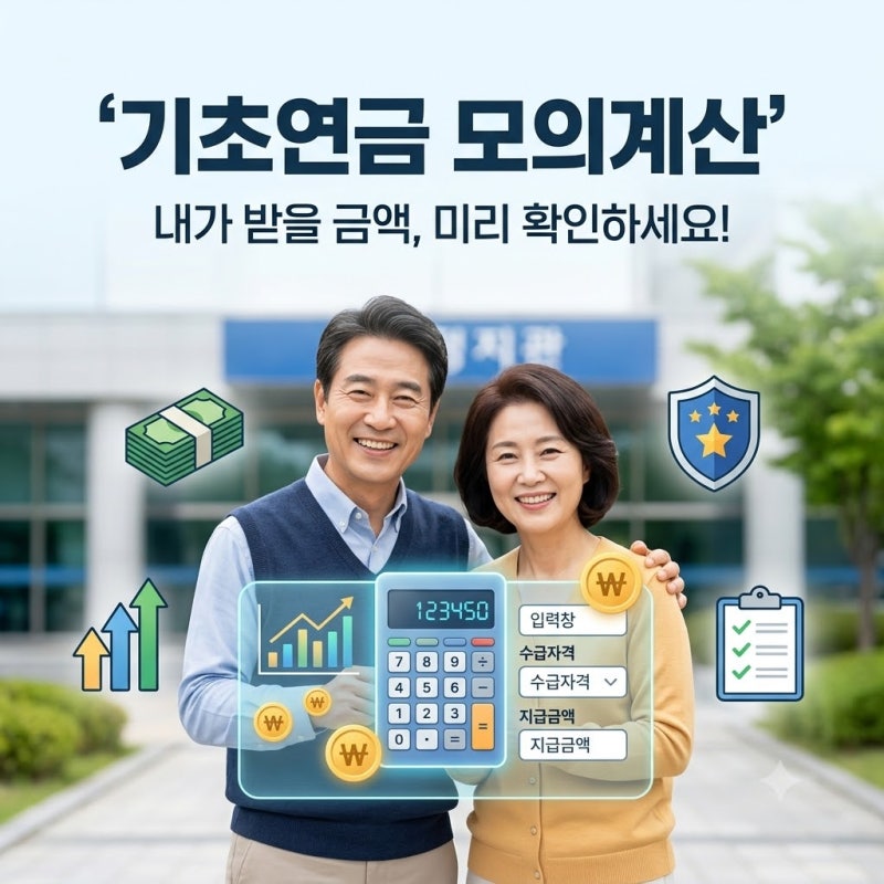 기초연금 모의계산, 우리 부모님은 받으실 수 있을까요