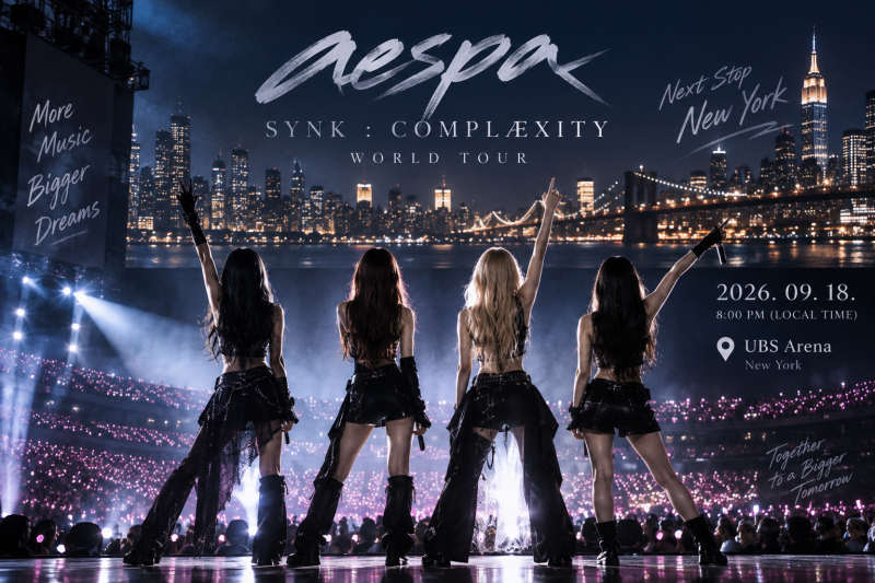 에스파 뉴욕 콘서트 9월 18일, ‘SYNK : COMPLæXITY’ 세트리스트·북미 투어 일정 총정리